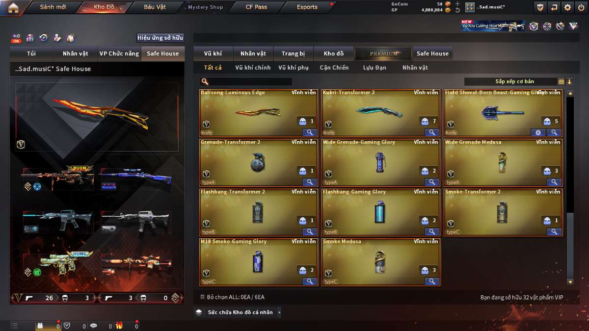 shop acc cf uy tin gia re
